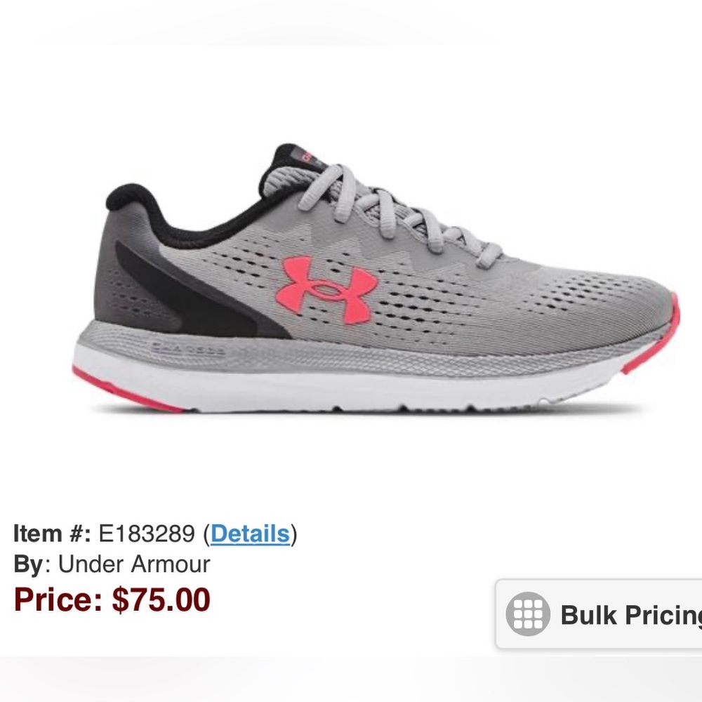 Under Armour Women’s Charged Impulse 2 Running Shoes size 9